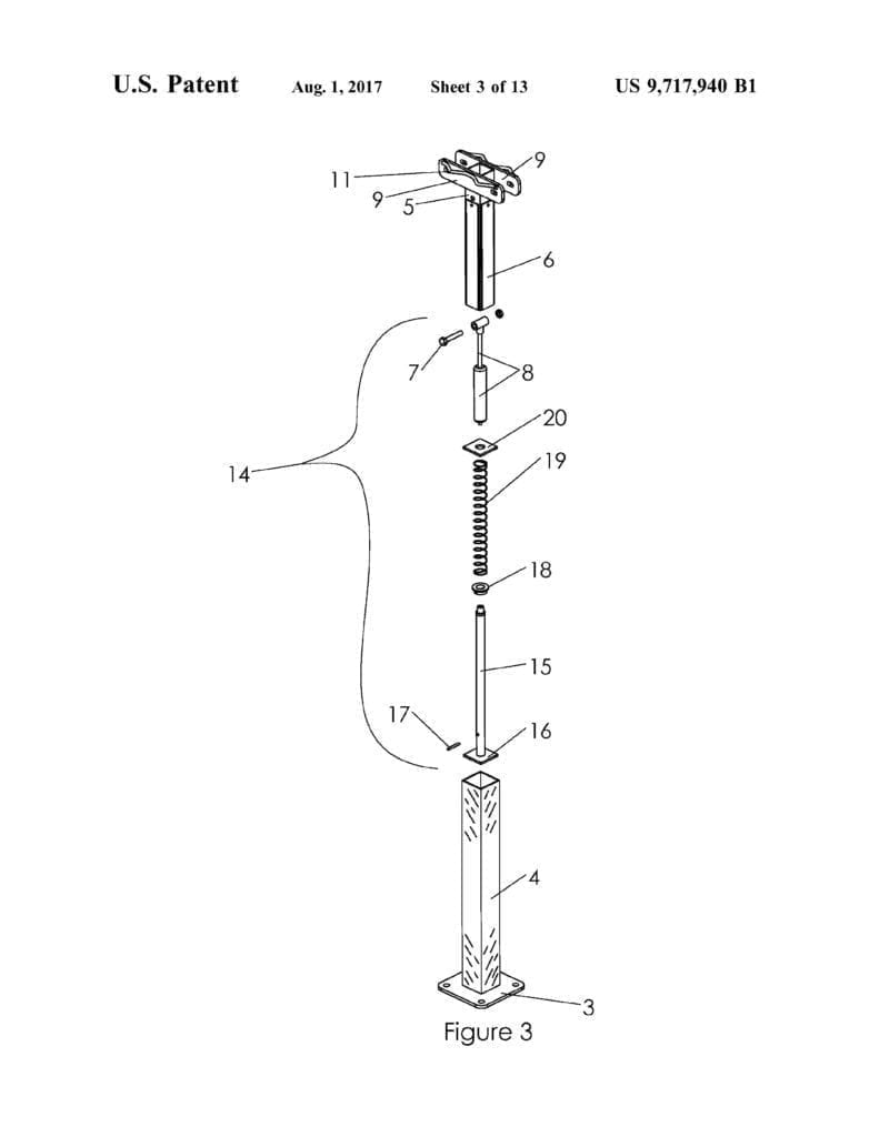 Image of US Patent 9717940B1