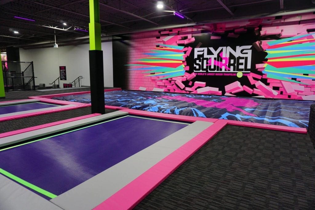 Airbag Pit Flying Squirrel London with Trampolines