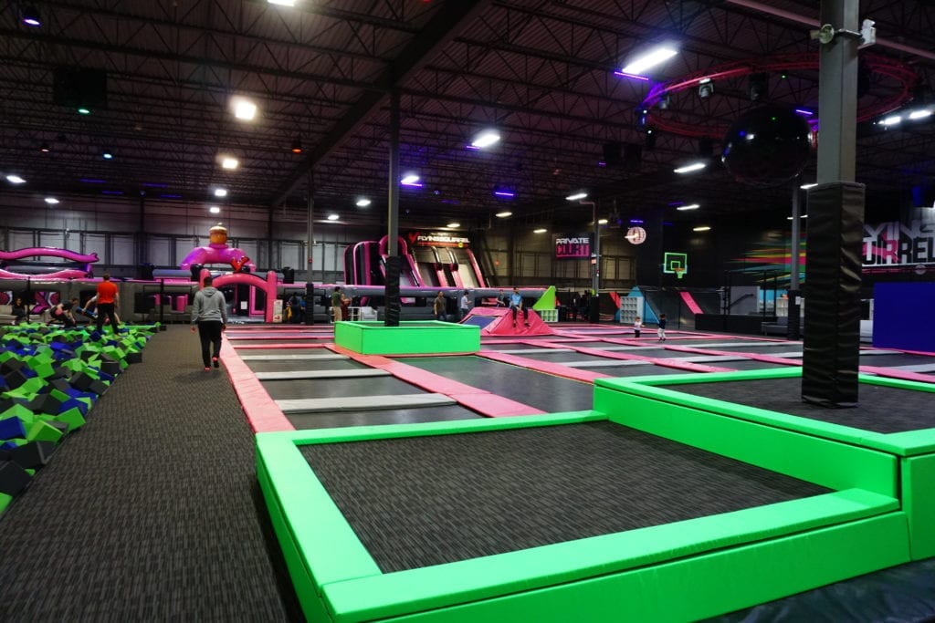 Flying Squirrel Trampoline Court in North Calgary