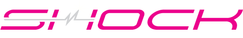 Shock Adventure Park Attractions Logo White Text