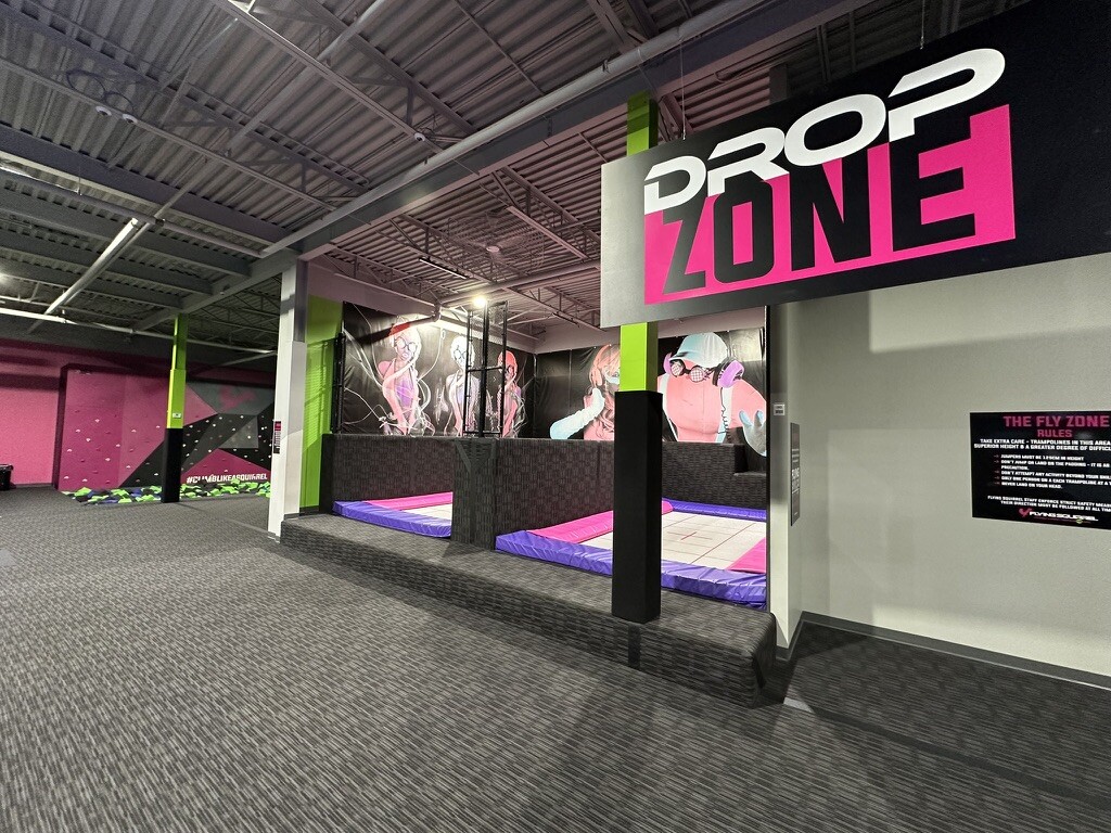 Performance trampoline court