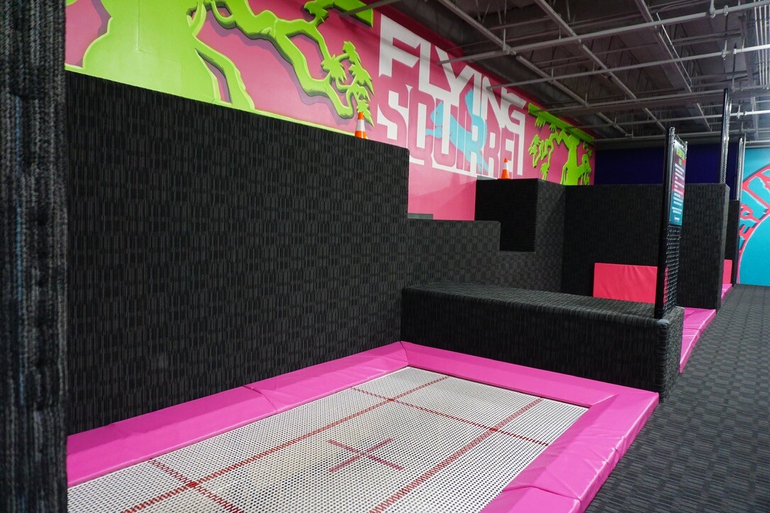 Performance trampoline court