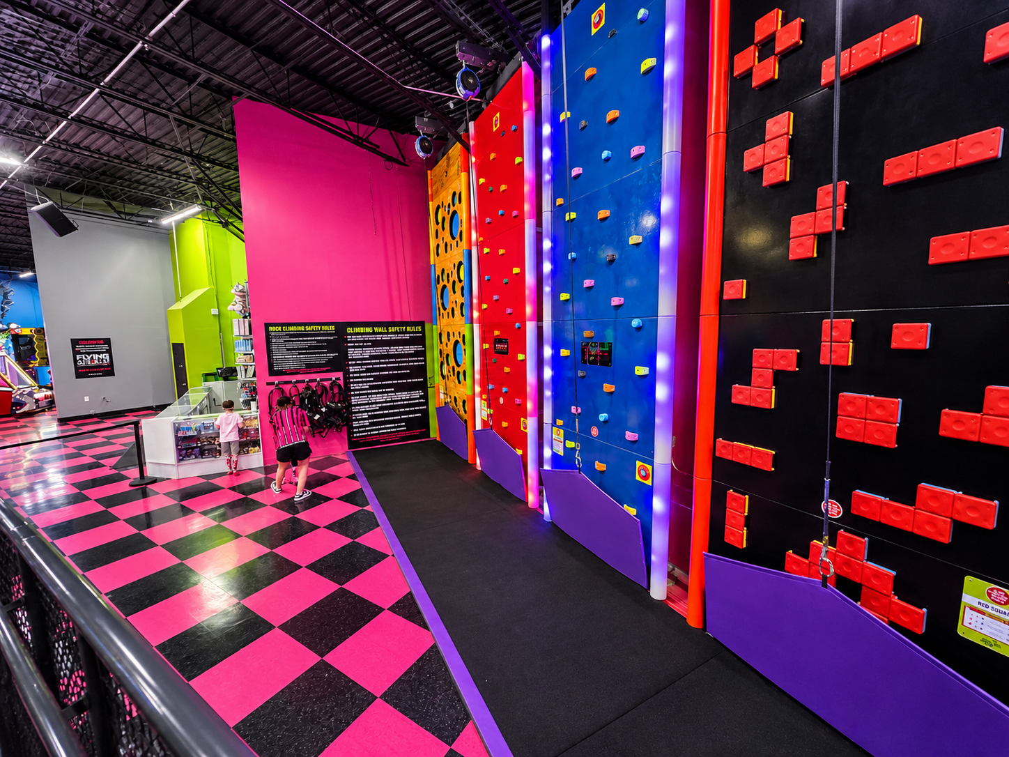 Budget short Tall Wall climbing wall by Shock Trampoline