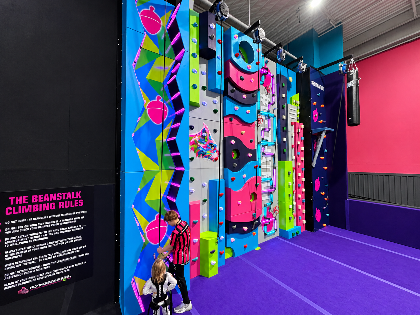 Custom Tall Wall climbing wall by Shock