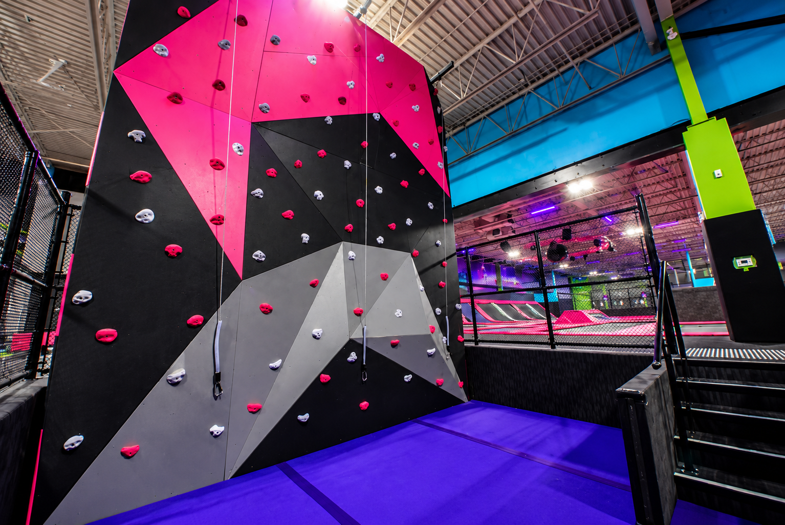Geometric Tall Wall climbing wall by Shock